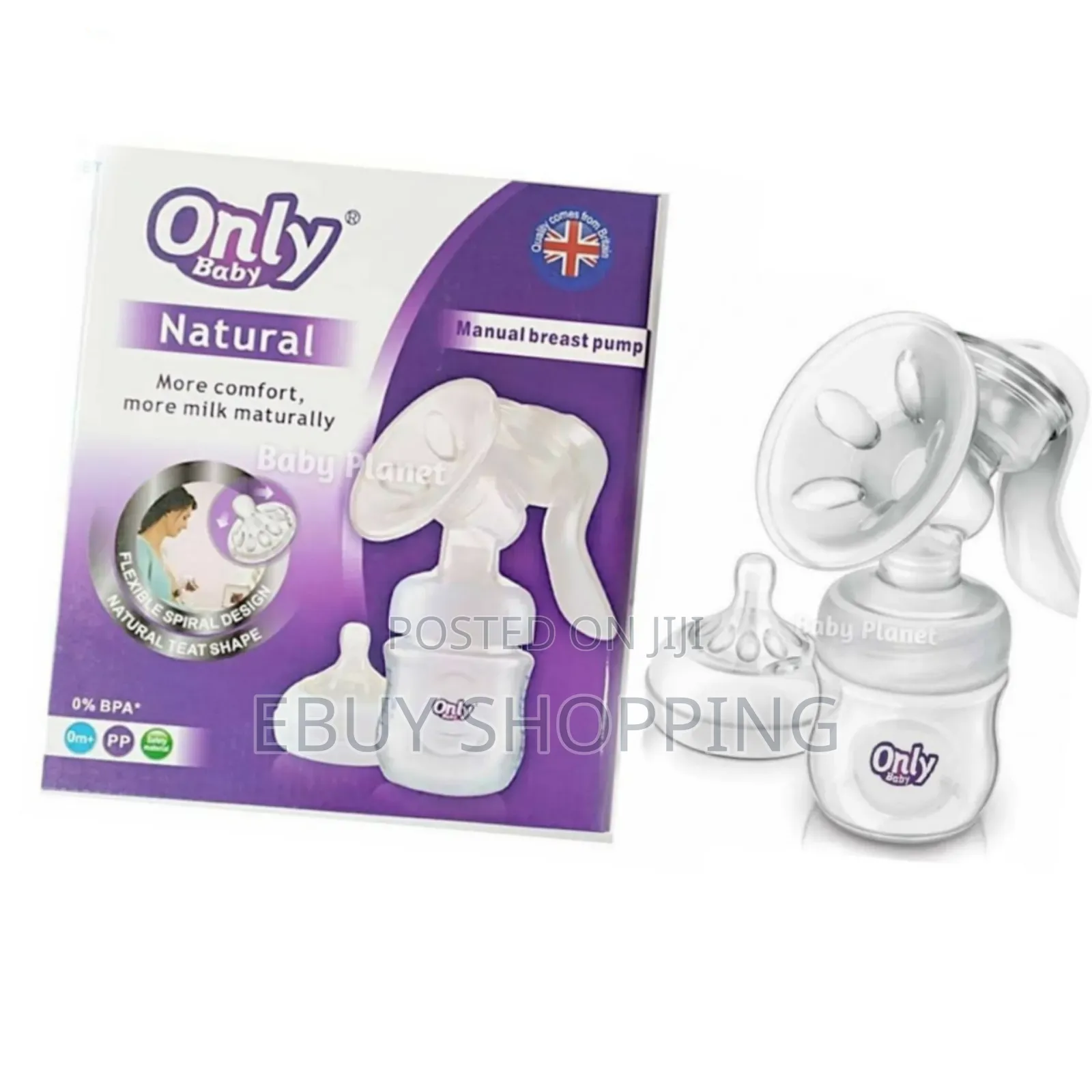 **Bpa-Free Manual Breast Pump – Safe for Baby**