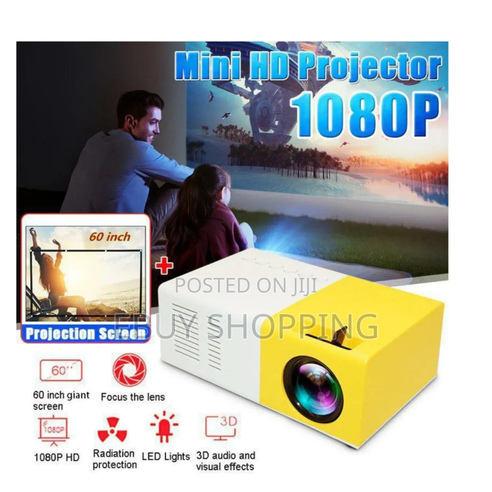 **Borrego Led Projector – Long-lasting 30,000-hour Lamp Life
