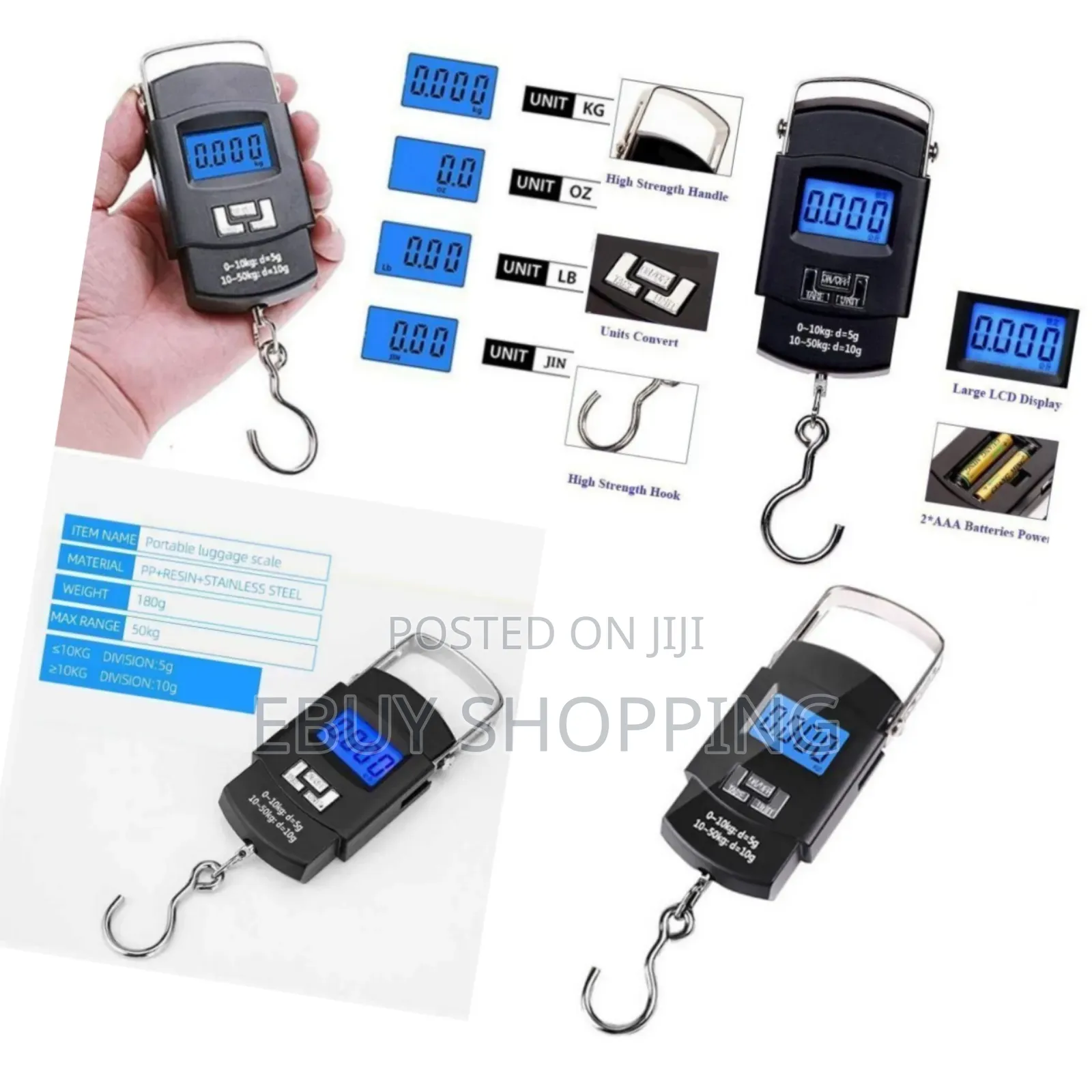 **Travel-Sized 110lb Scale: Precision Weighing on the Go**