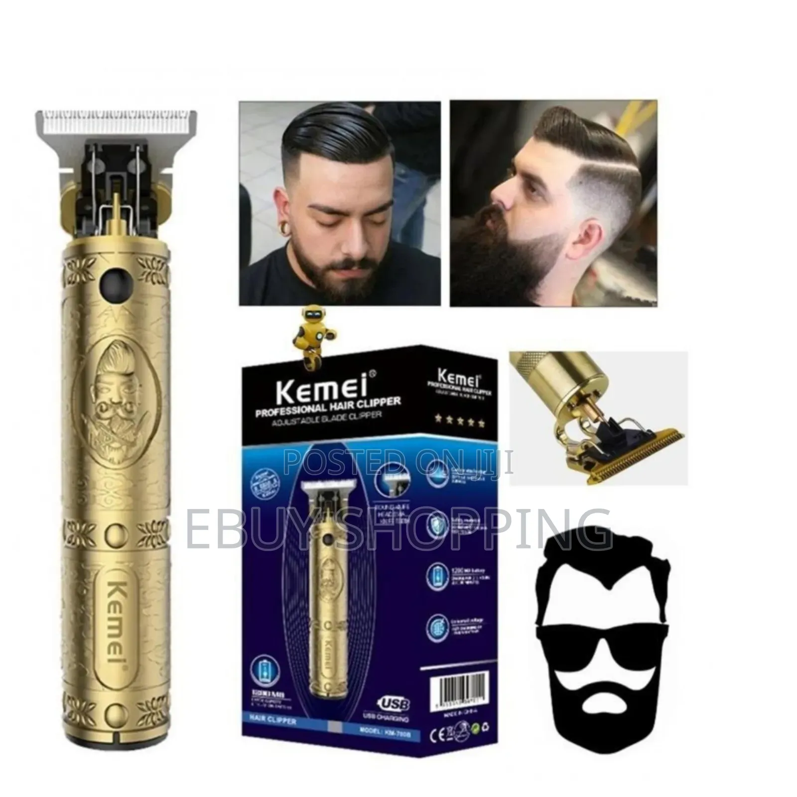 **Kemei Precision Trimmer – For Perfect Haircuts**