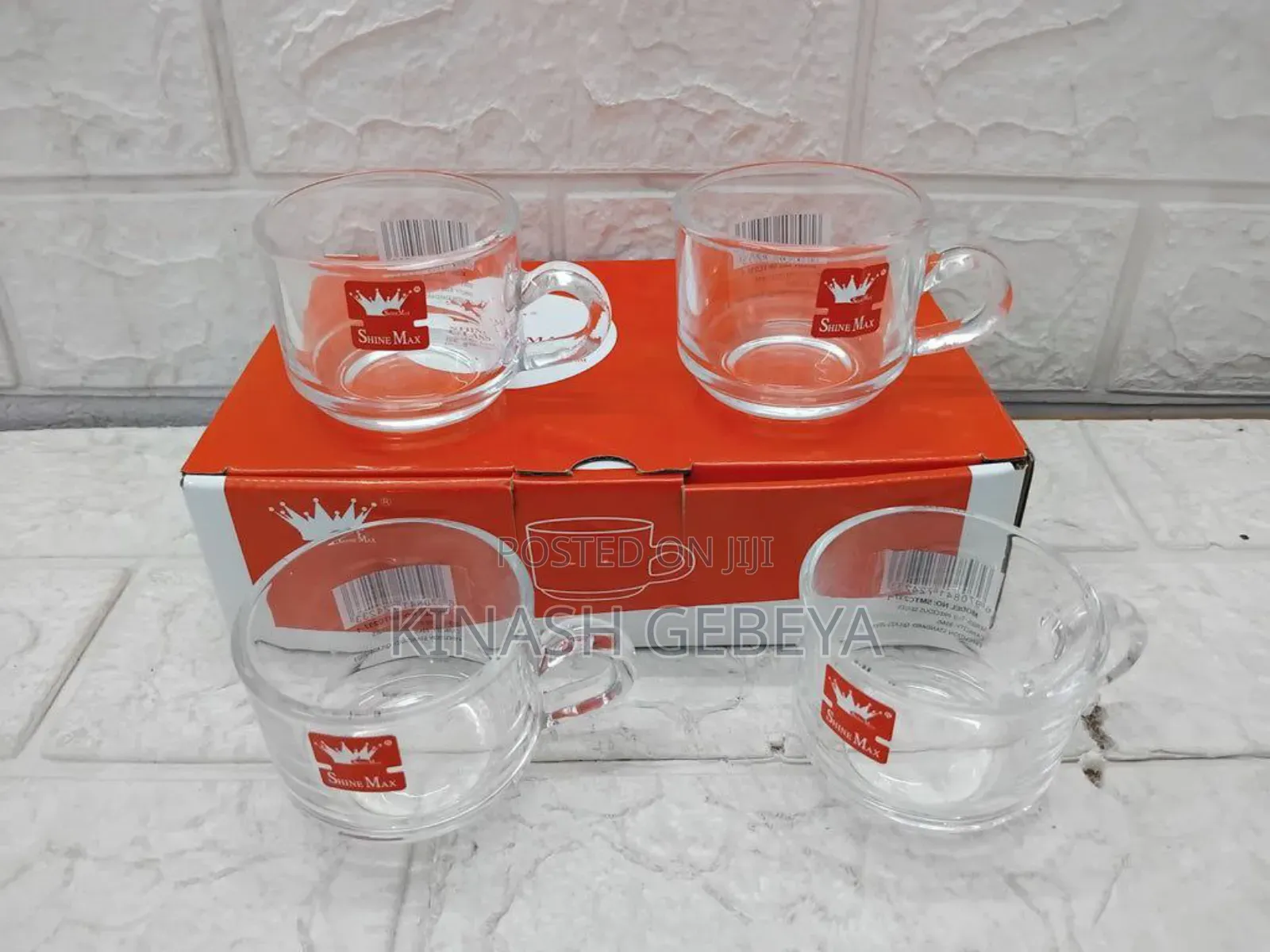 12pcs High Quality Tea Glassware(የሻይ ብርጭቆ)