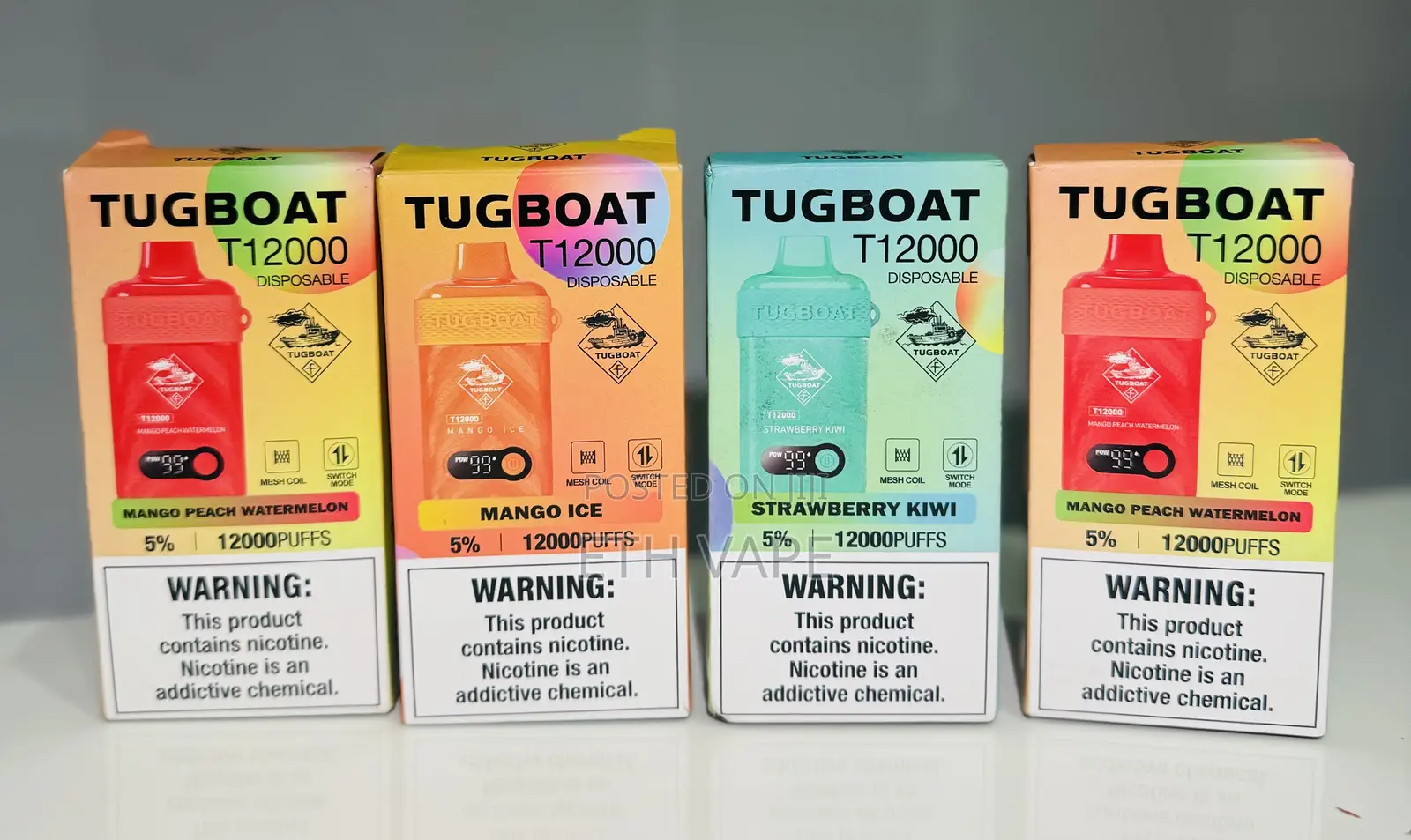 Tugboat Vape 12,000 Puff With Good Taste