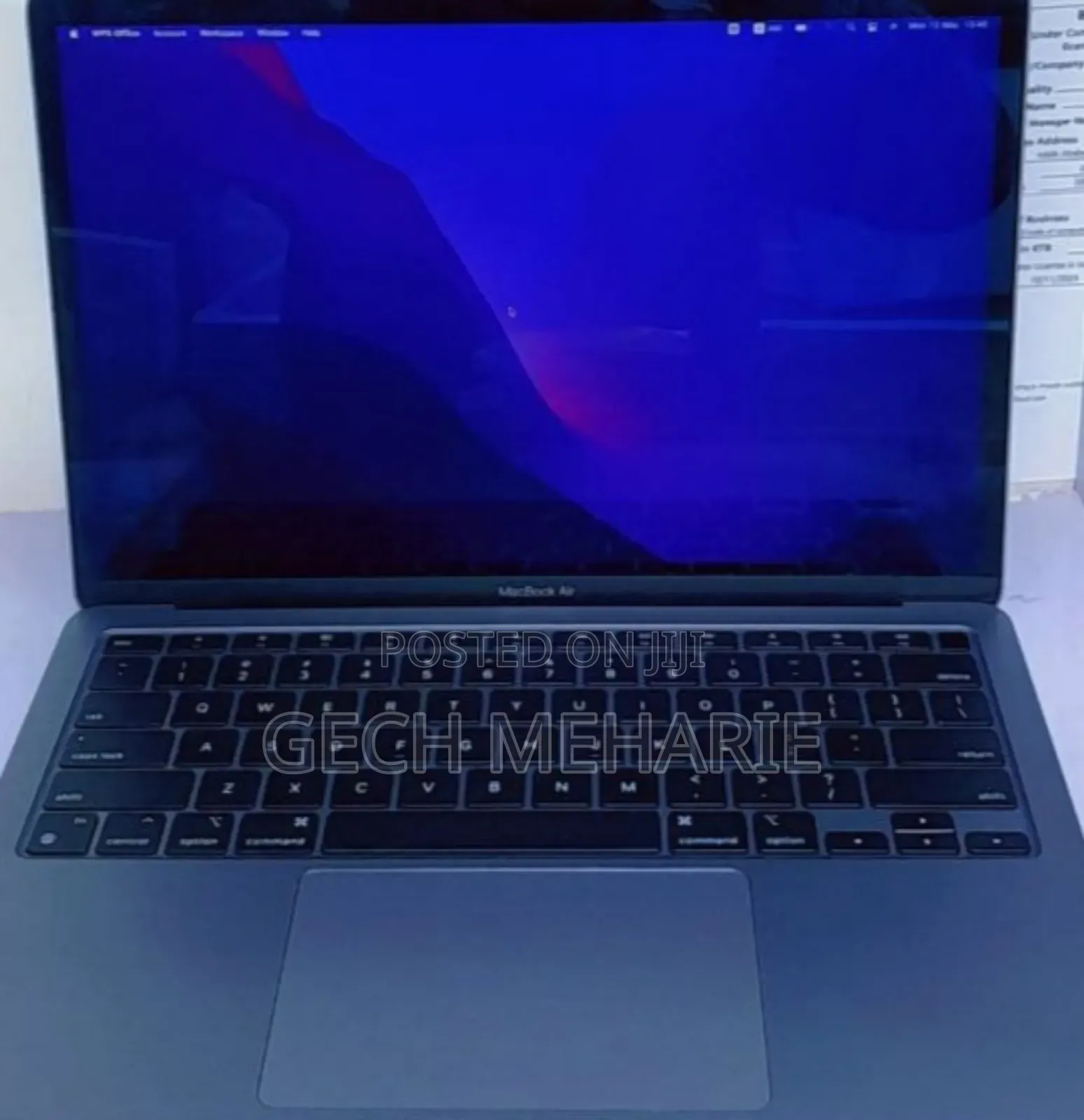 New Laptop Apple MacBook Air 2020 M1 8GB Apple M1 SSD 256GB