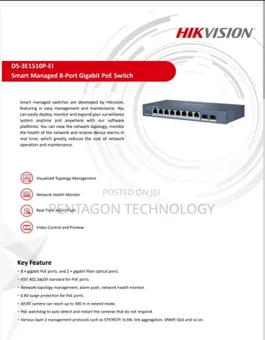 Gigabit 8port Poe Switch