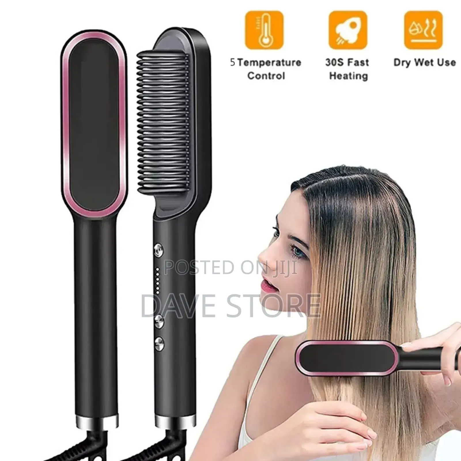 Electric Hair Straightener Comb