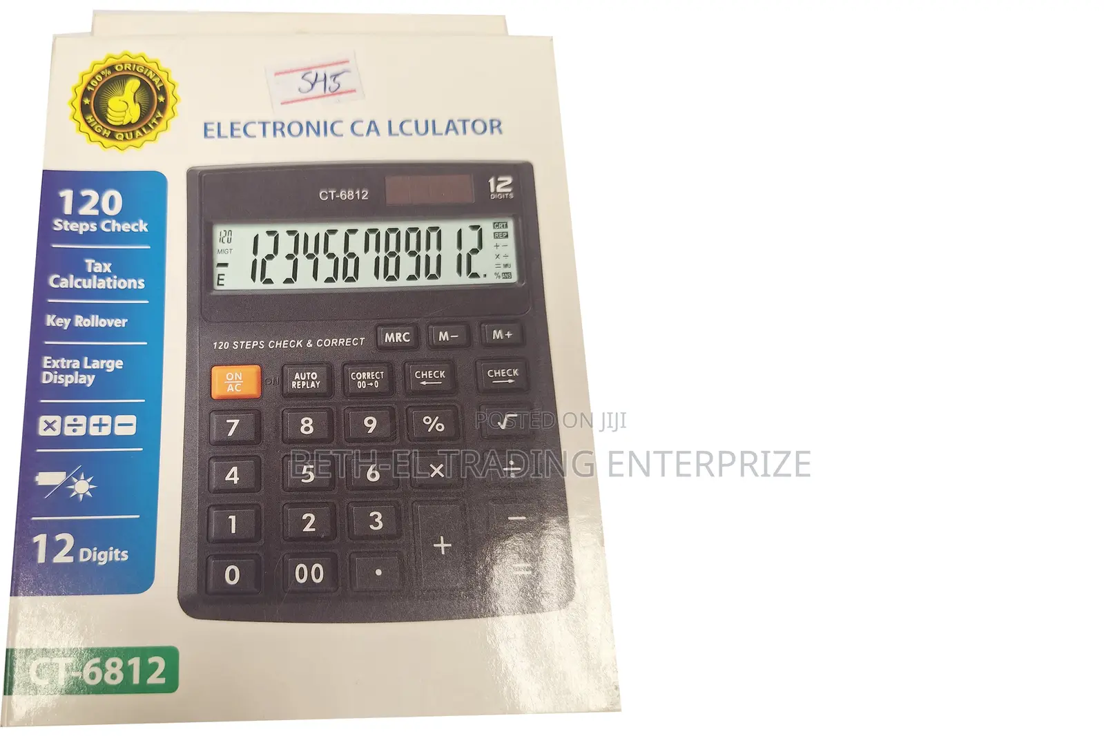 Ct-6812 Electronic Calculator