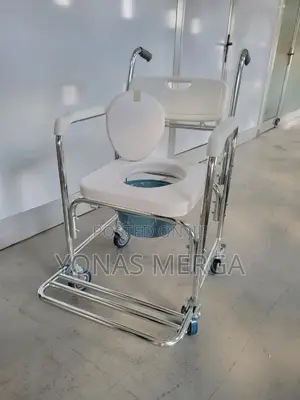 Bedside Commode Chair፷₩Lockable Mute Wheelsð፪toilet Chair