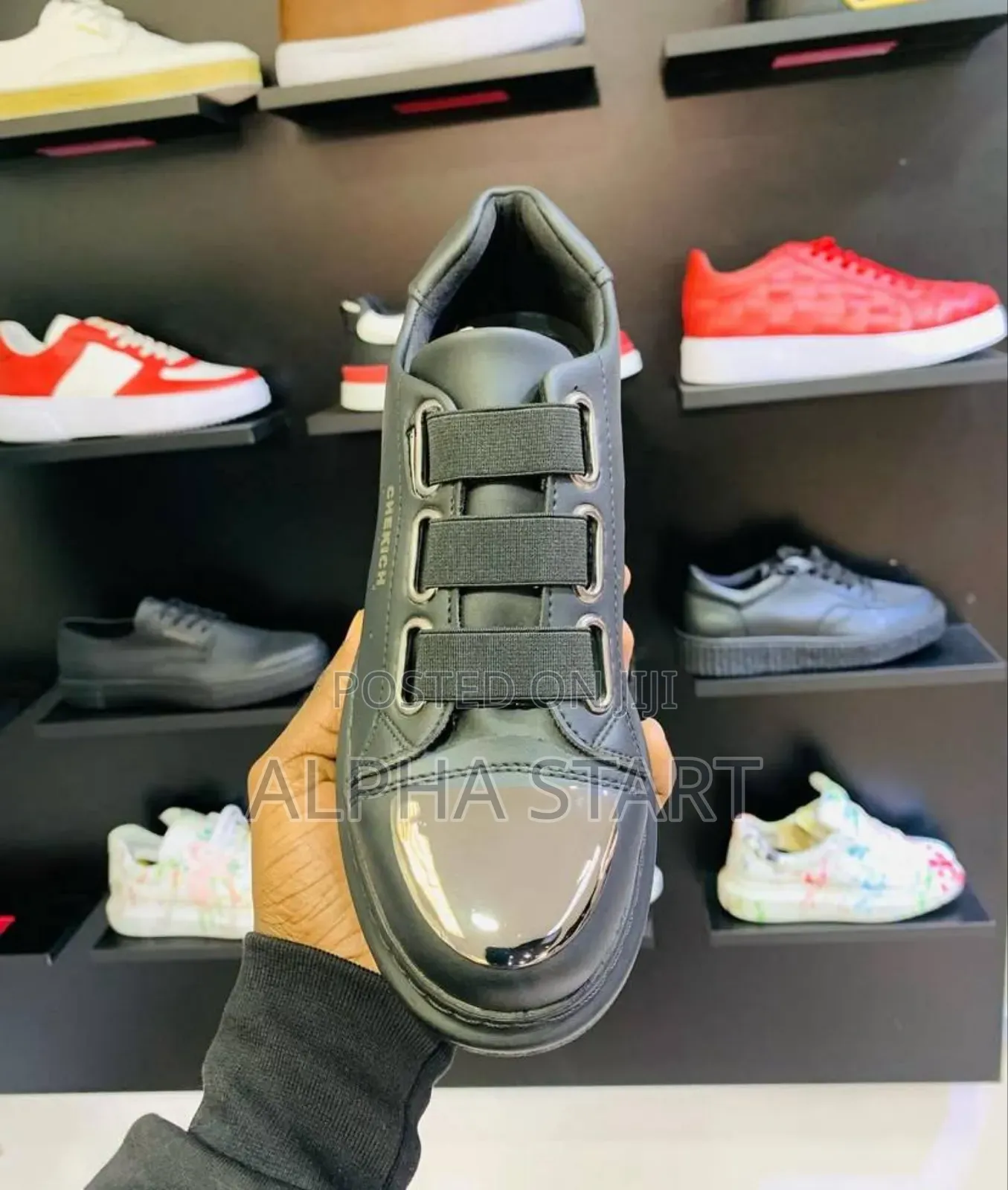 Chekich Ch021 ‘’Metal Toe’’ ‘Triple Black’ Shoes