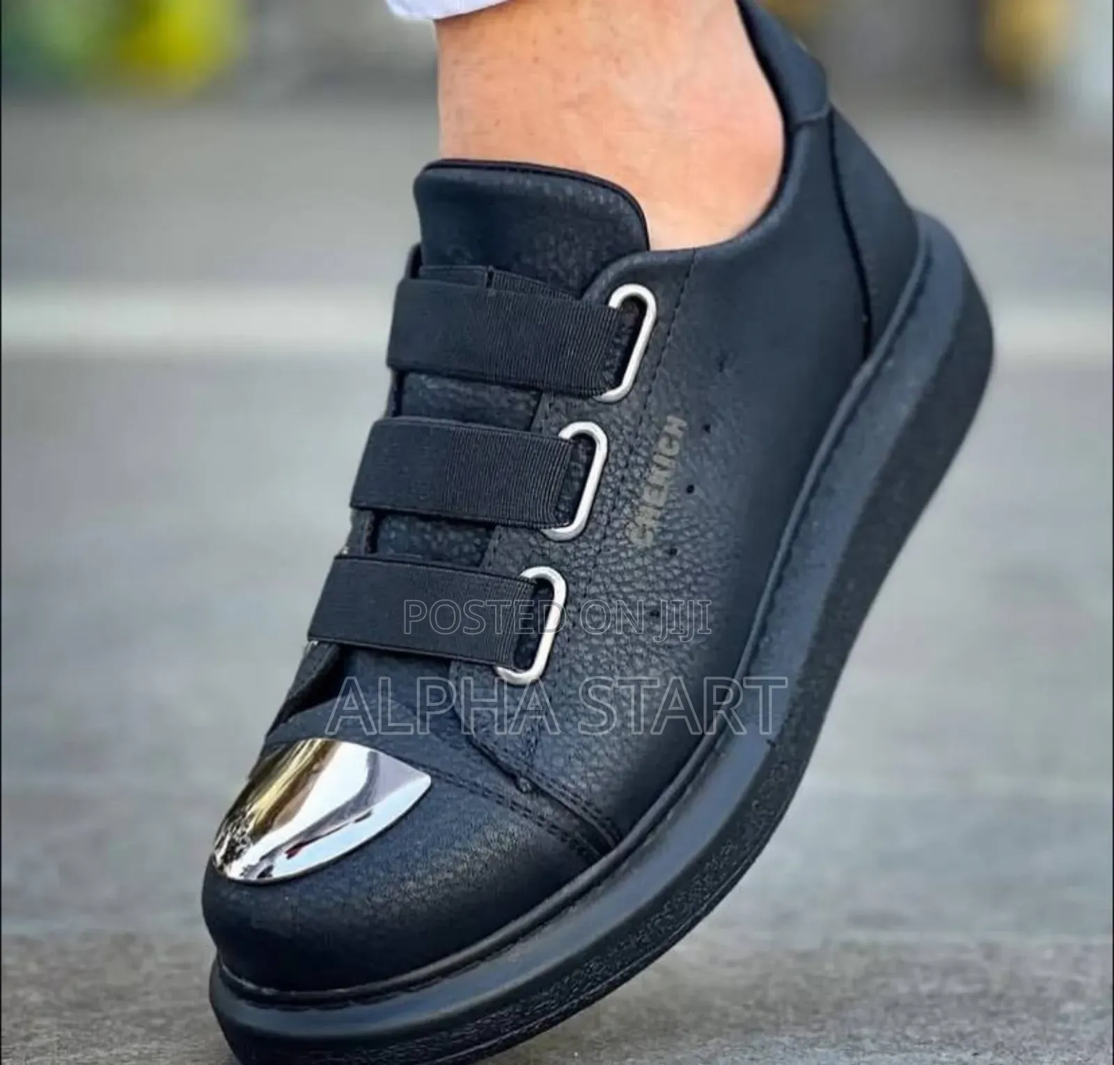 Chekich Ch021 ‘’Metal Toe’’ ‘Triple Black’ Shoes