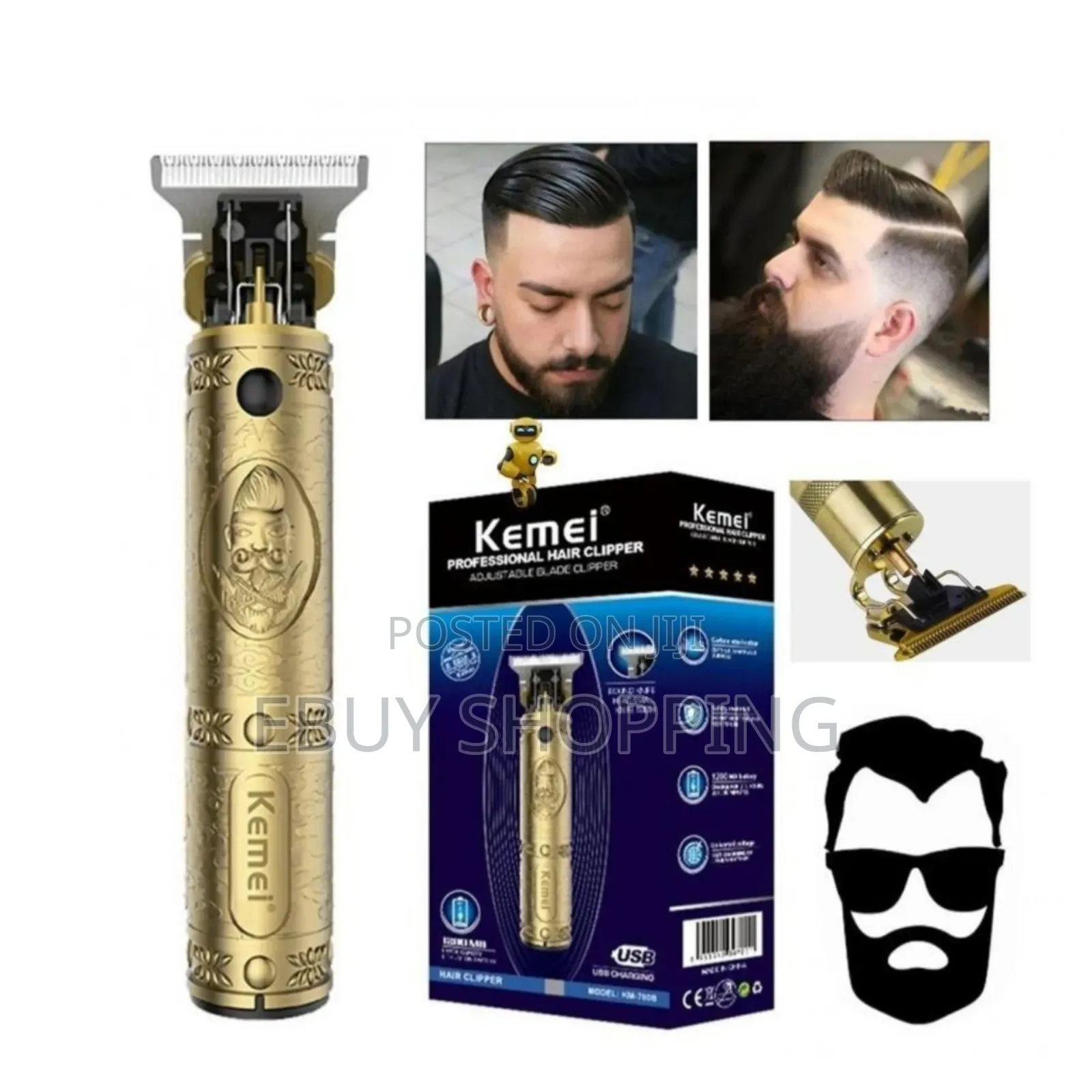 **Kemei Cordless Clipper – Strong Durable**