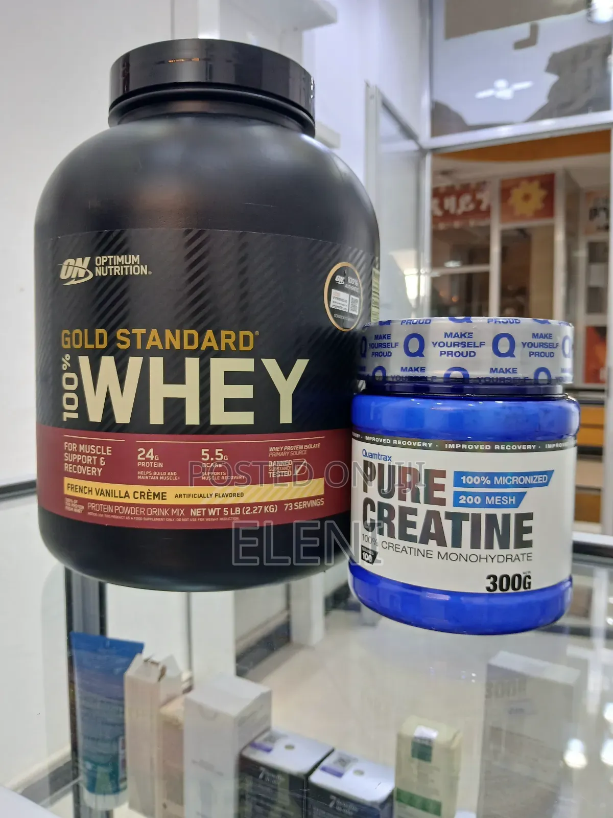 Gold Standard Whey Protein and Quamtrax Creatin