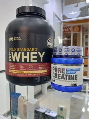 Photo - Gold Standard Whey Protein and Quamtrax Creatin