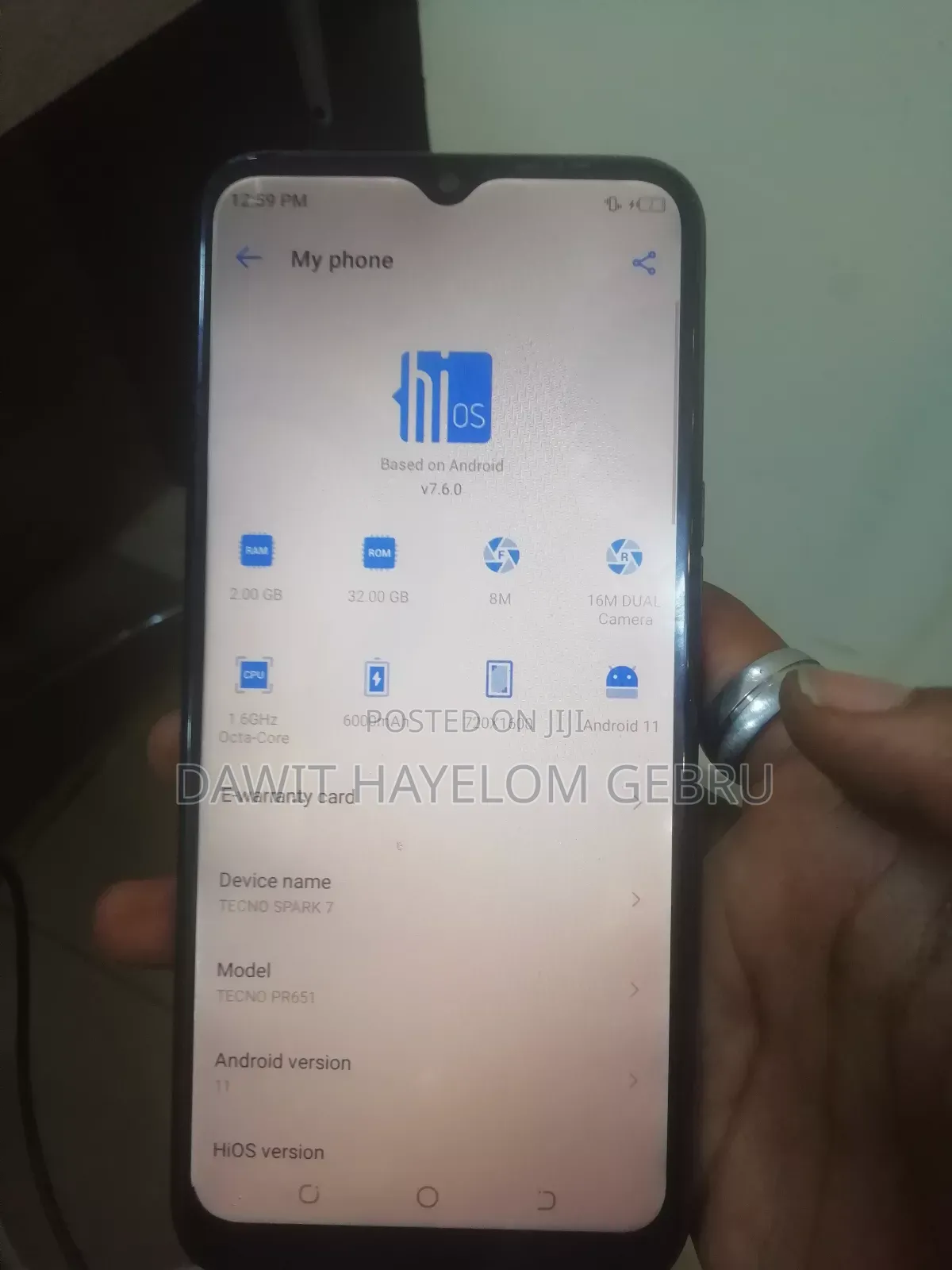 Tecno Spark 7 32 GB Gray