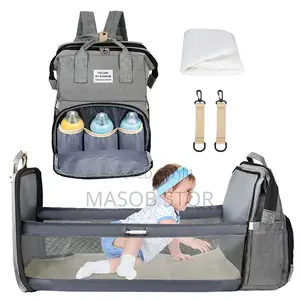 Photo - Mammy Baby Diaper Bag /ተንቀሳቃሽ የህጻናት ማስተኛ እንዲሁም እቃ መያዣ ቦርሳ