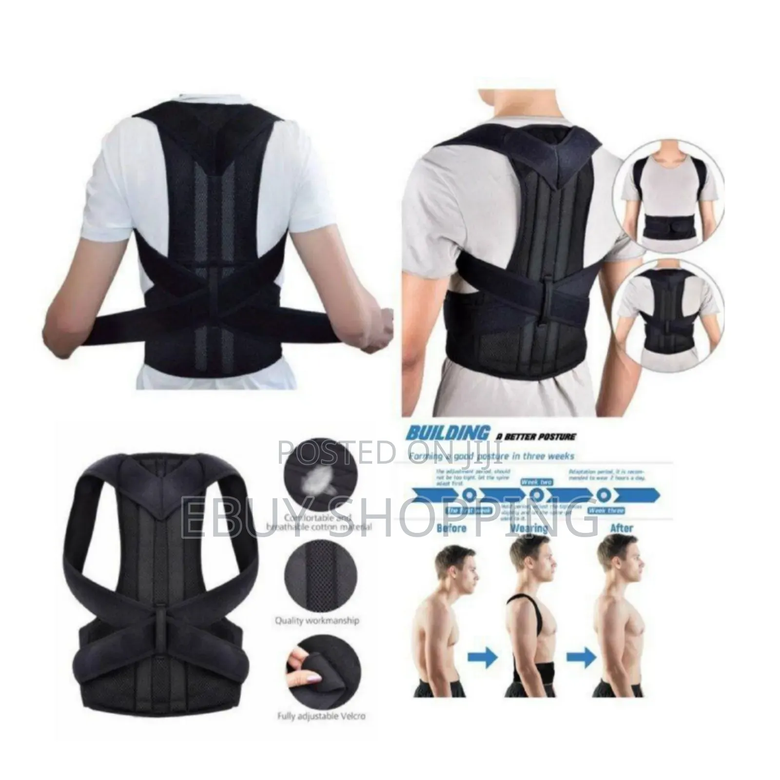 **Adjustable Back Brace – Improve Posture Reduce Pain**