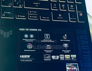 New Laptop Asus TUF Gaming A15 16GB AMD Ryzen 7 SSD 512GB