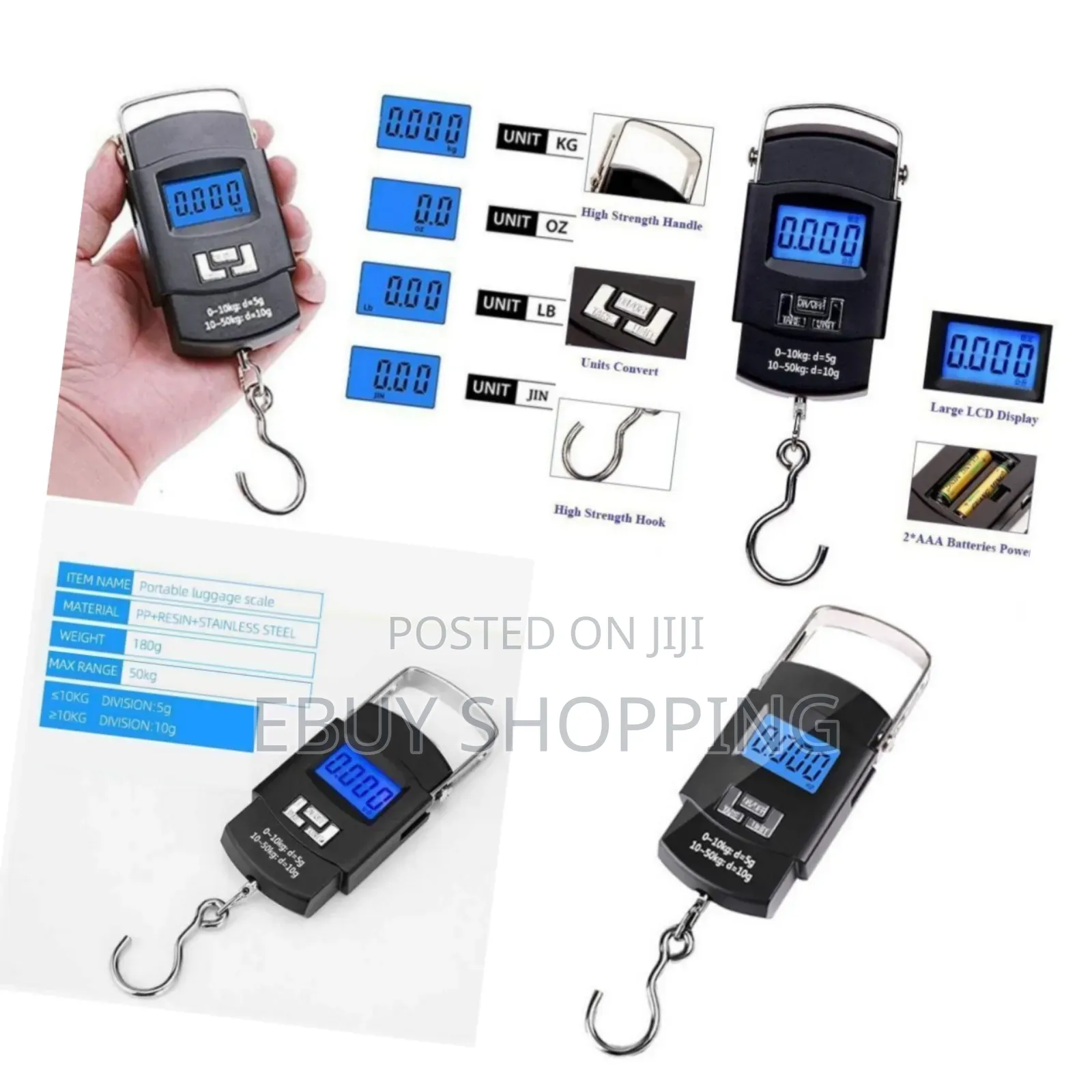 **Weigh Anywhere, Anytime – 50kg Compact Digital Scale**