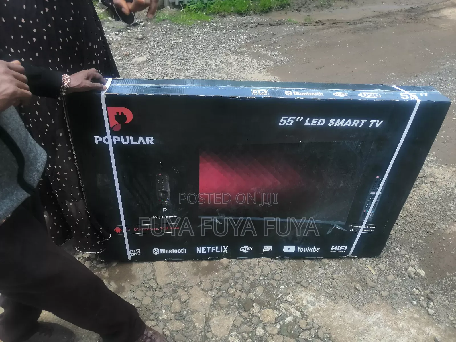 Popular 55 Inchi Double Glass Smart 2025 Tv