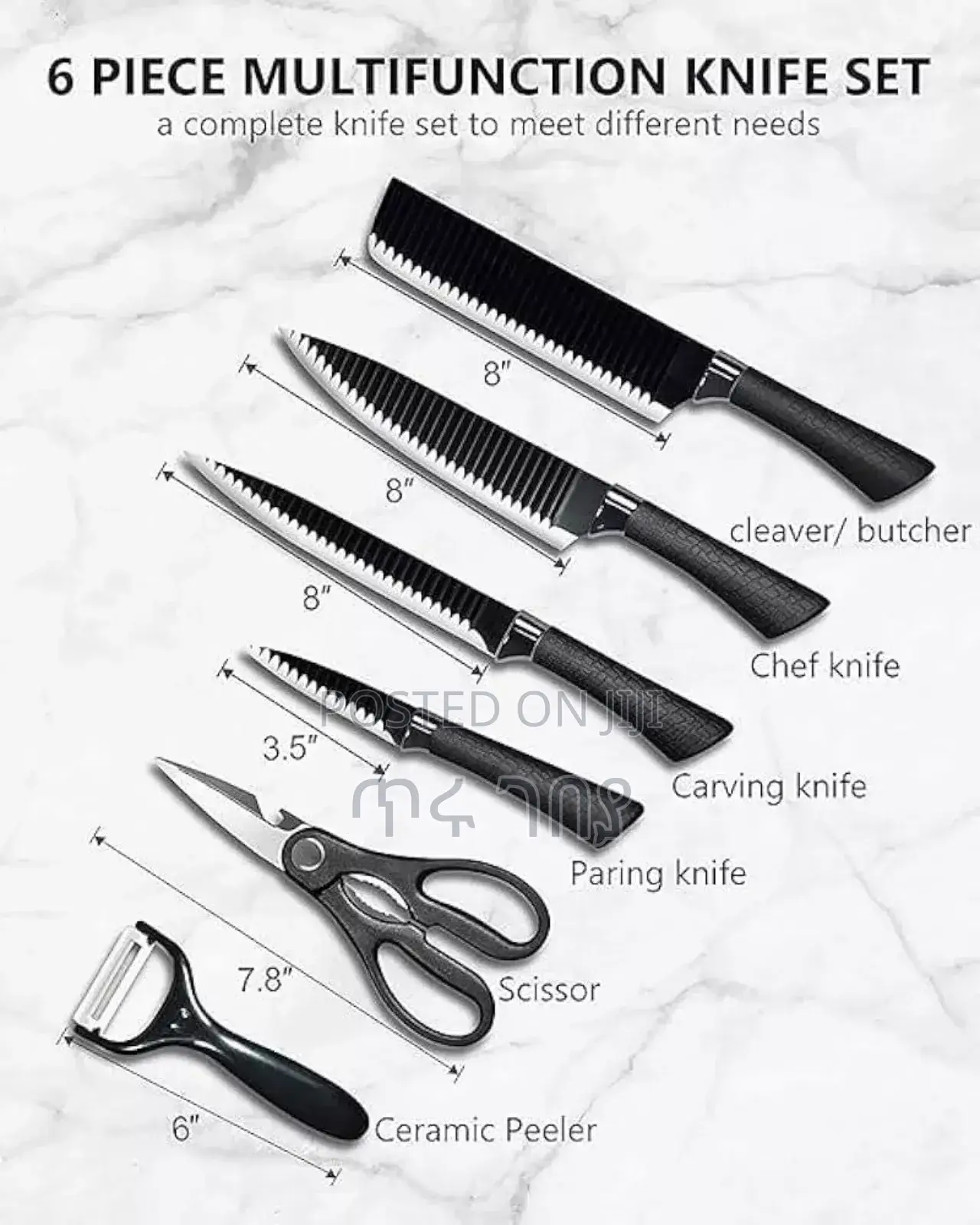 6 Piece Starter Knife Set