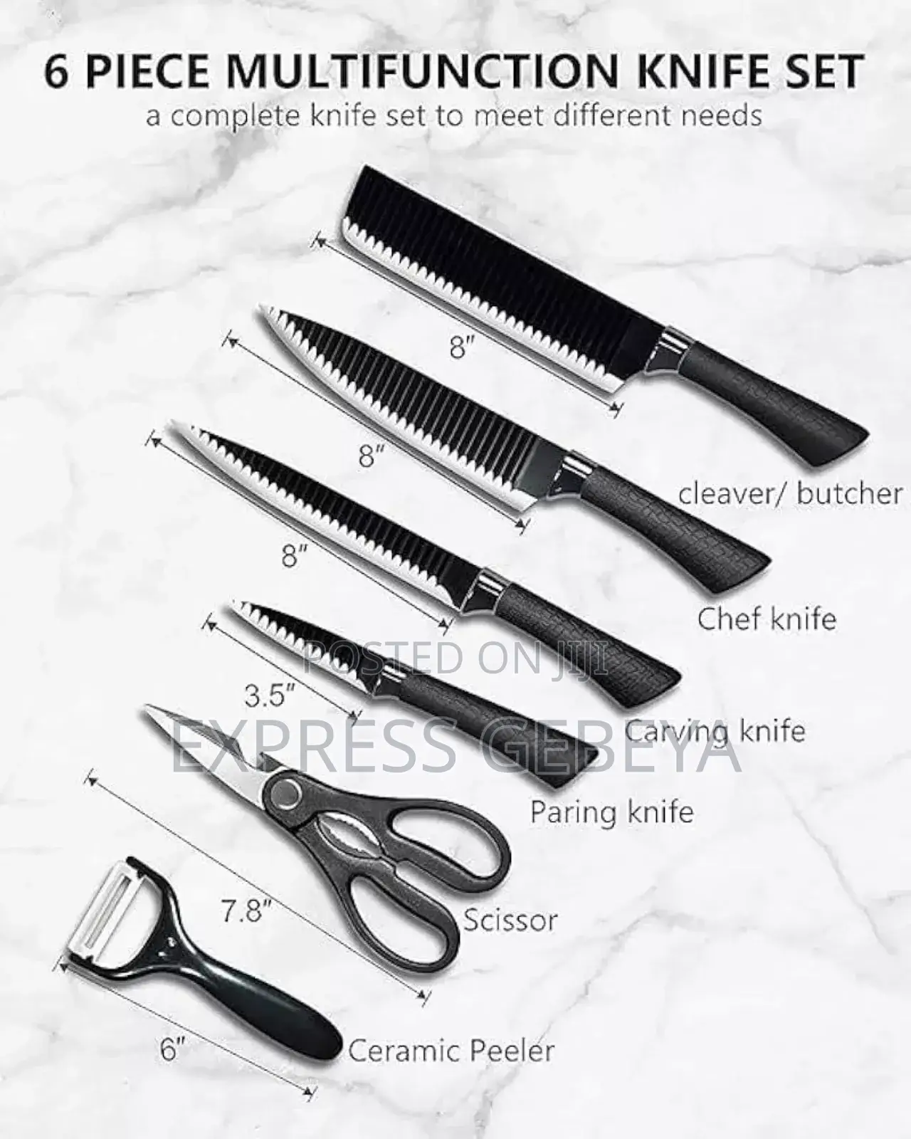 6 Piece Starter Knife Set