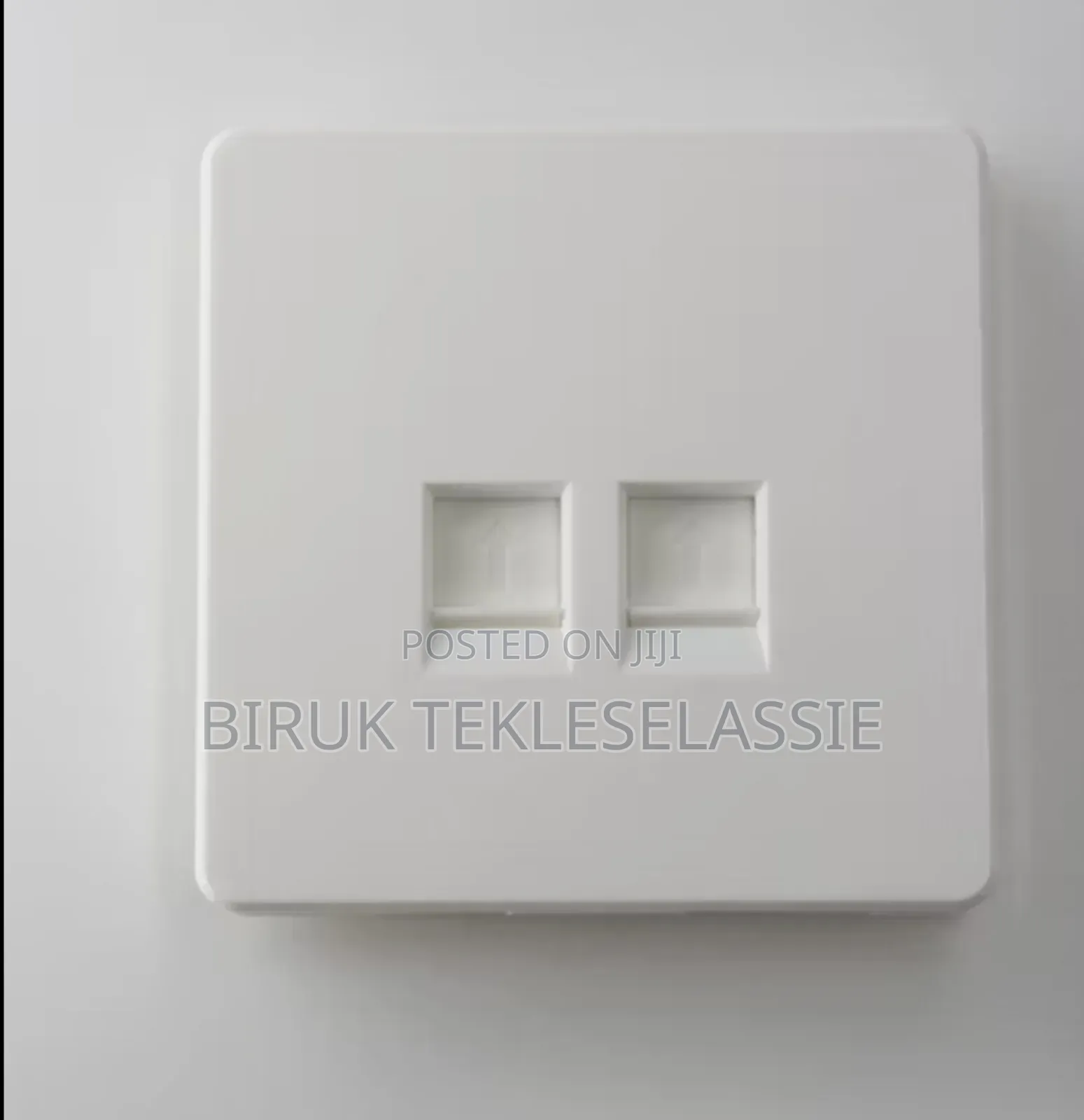 2 Port Rj45 Faceplate Dual Port