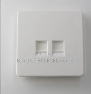 Photo - 2 Port Rj45 Faceplate Dual Port