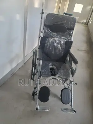 Photo - Multifunctiona Solid Large Wheel Hand Push Wheelchair.