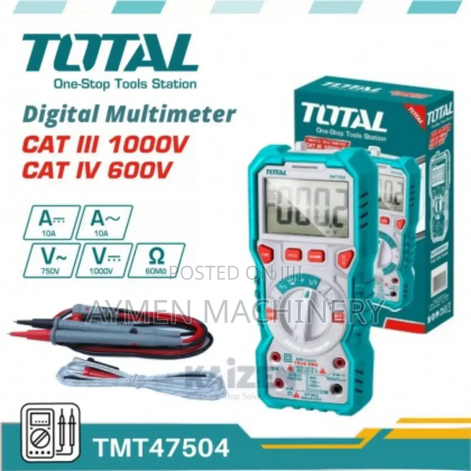 Total Digital Multimeter 1000v መልቲሜትር