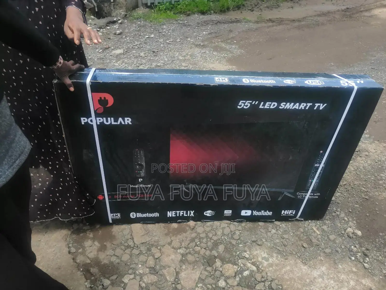 Popular 55 Inchi Double Glass Smart 2025 Tv