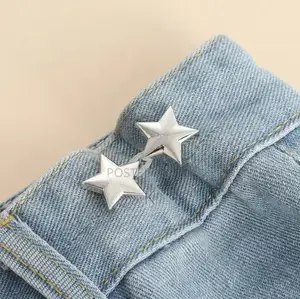 Cross Star Adjustable Trousers Buckles for Jeans