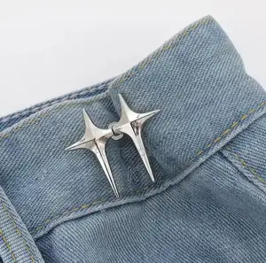 Photo - Cross Star Adjustable Trousers Buckles for Jeans