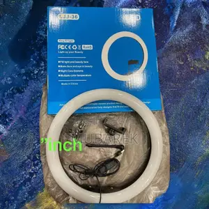 Photo - 14-Inch Ring Light With Built-in Mirror for Makeup