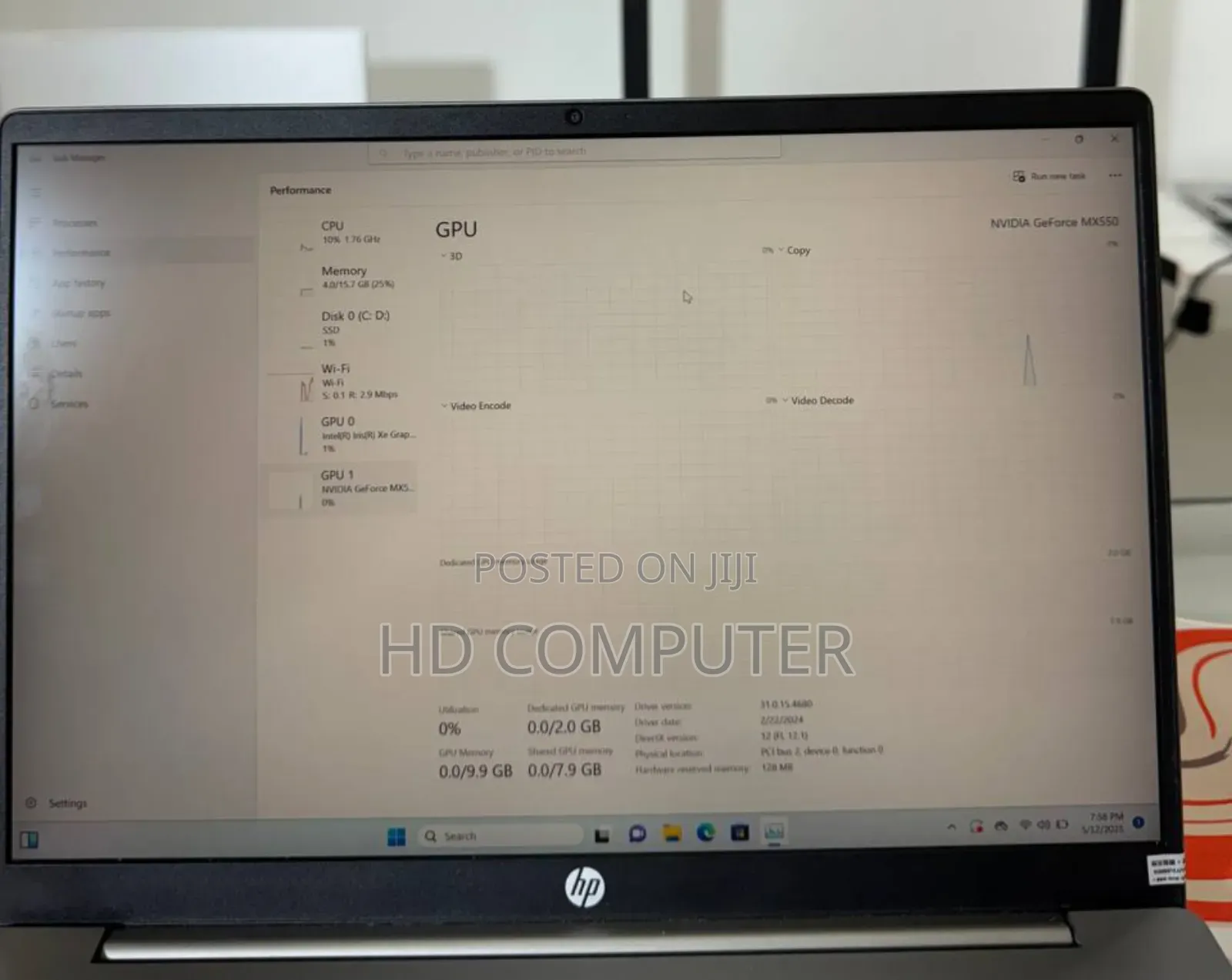 New Laptop HP Pavilion 15 16GB Intel Core I5 SSD 512GB