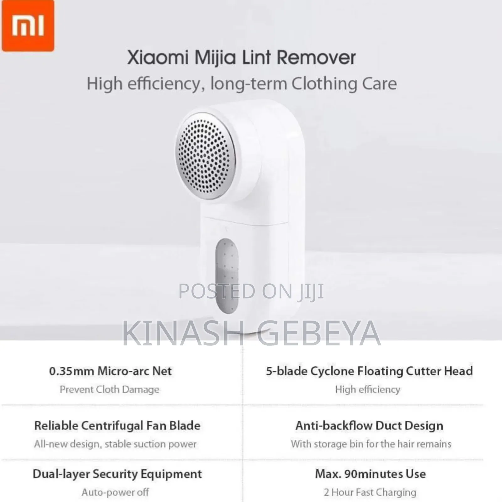 Xiaomi High Quality Portable Lint Remover(የልብስ ጥጥ ማንሻ)