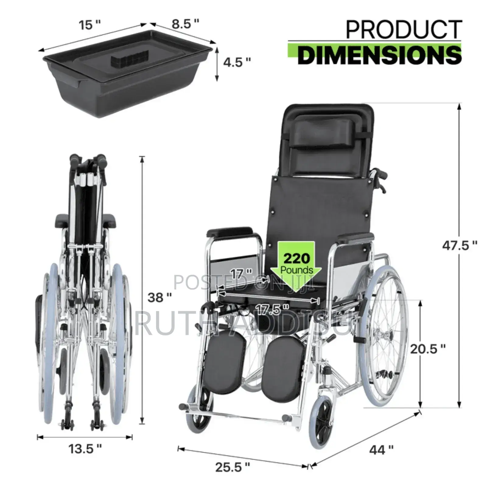 Wheelchair – Comfortable, Durable Mobility Aid Wheelchair