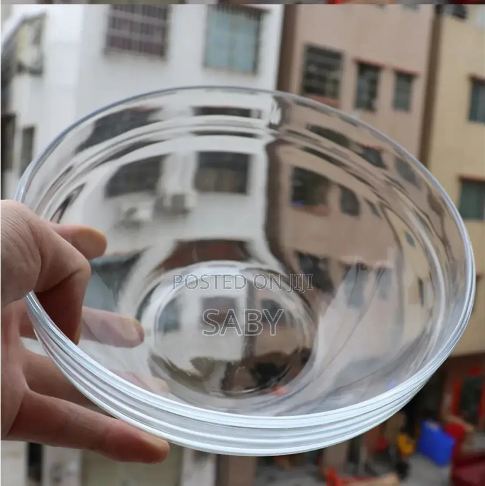 Transparent Glass Salad Bowl