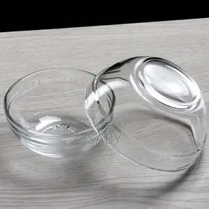 Transparent Glass Salad Bowl