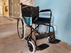 Photo - Wheelchair Almunium Leather Seat Wheelchair Brand New Folded