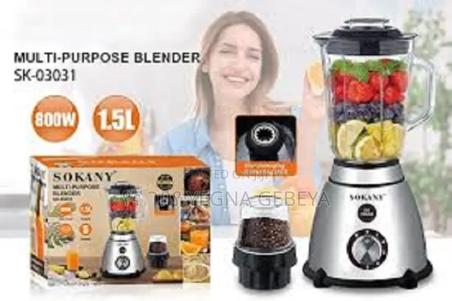 Sokany Sk-03031 Multi-Purpose Blender 800w Blender