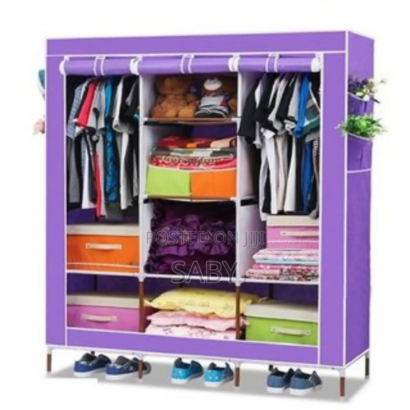 ባለ 3 ተከፋች ዘመናዊ የልብስ ማስቀመጫ ቁምሳጥን