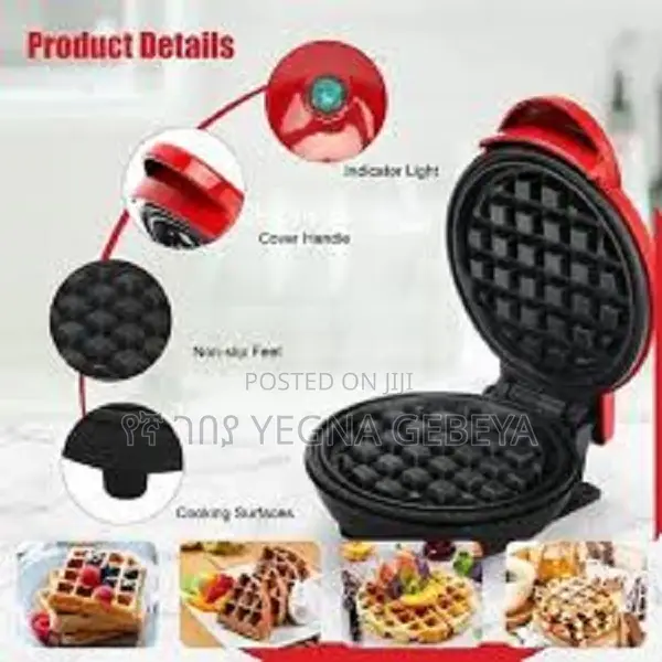 Mini Waffle Maker Machine 350w