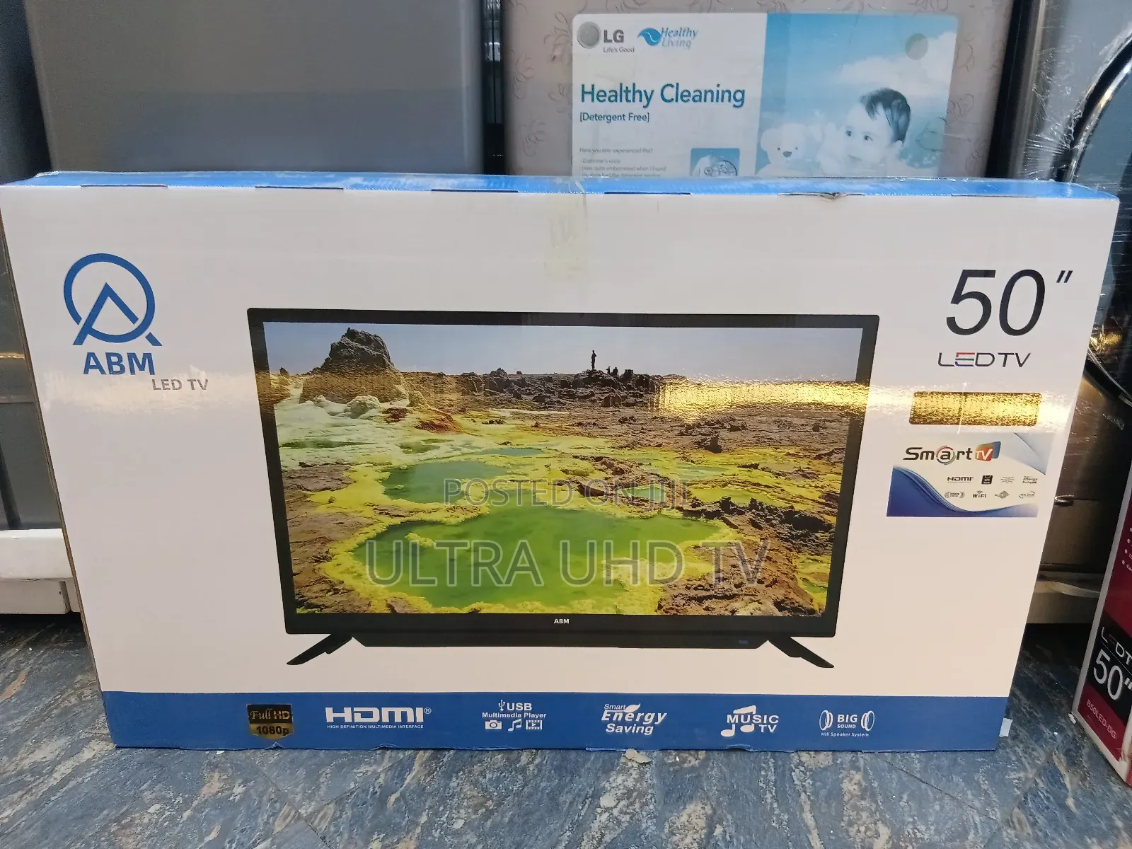 Abm 50 Inch Smart Uhd Tv Double Glass Tv