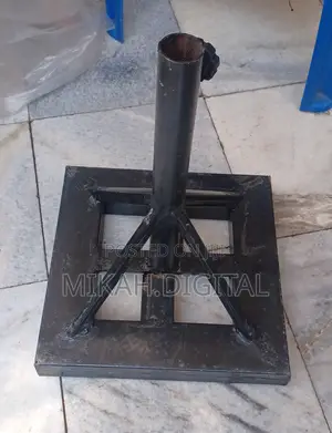 Photo - Custom Made Metal Cafe Umbrella Stand | ሞዴፊክ ማቆሚያ