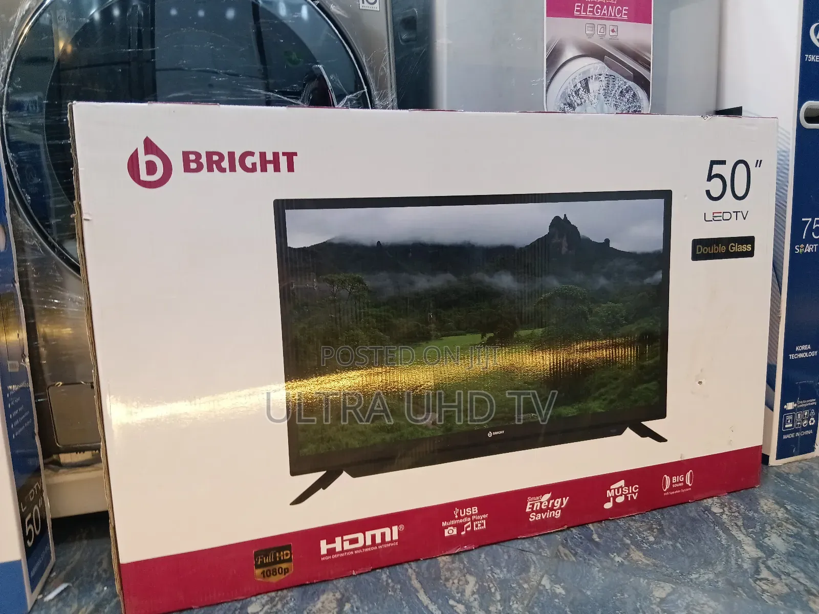 Bright 50 Inch Double Glass Tv