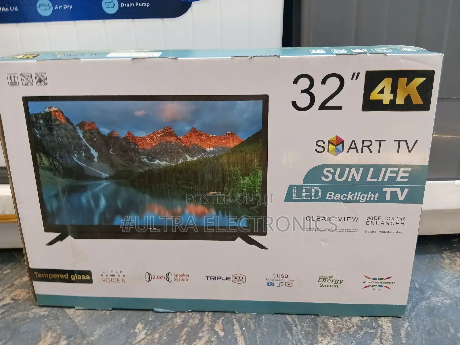 Sun Life 32 Inch Smart Double Glass Smart Uhd Tv