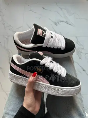 Photo - Original Puma Suede Xl ‘Black/Pink’ Women’S Shoes