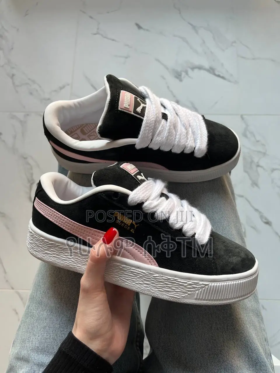 Original Puma Suede Xl ‘Black/Pink’ Women’S Shoes