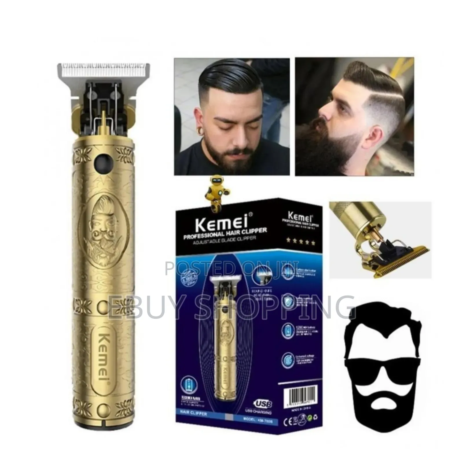 **Kemei Men’S Hair Trimmer – Sharp Efficient**