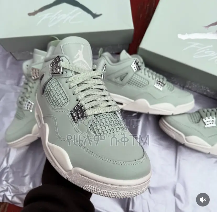 Original Air Jordan 4 ‘Seafoam Sail’ Men’S Shoes