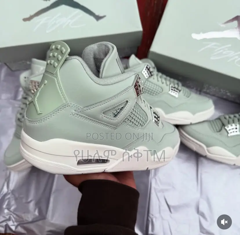 Original Air Jordan 4 ‘Seafoam Sail’ Men’S Shoes